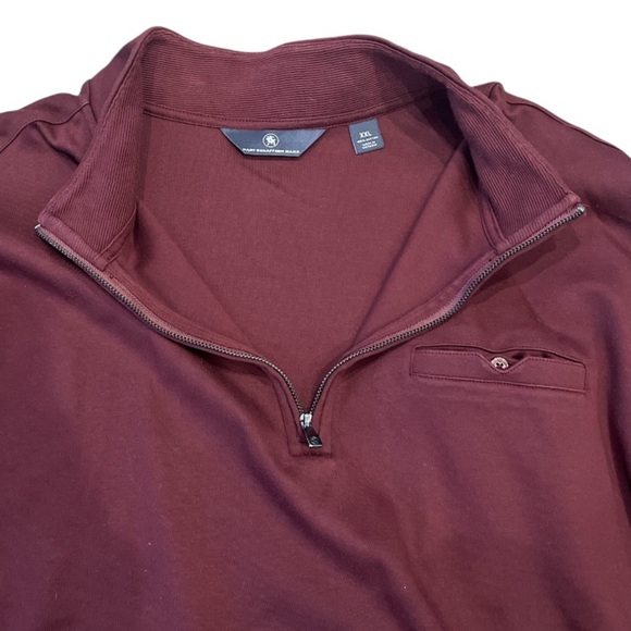 Hart Schaffner Marx XXL Men's Maroon Quarter Zip-Up Sweater - Picture 5 of 11